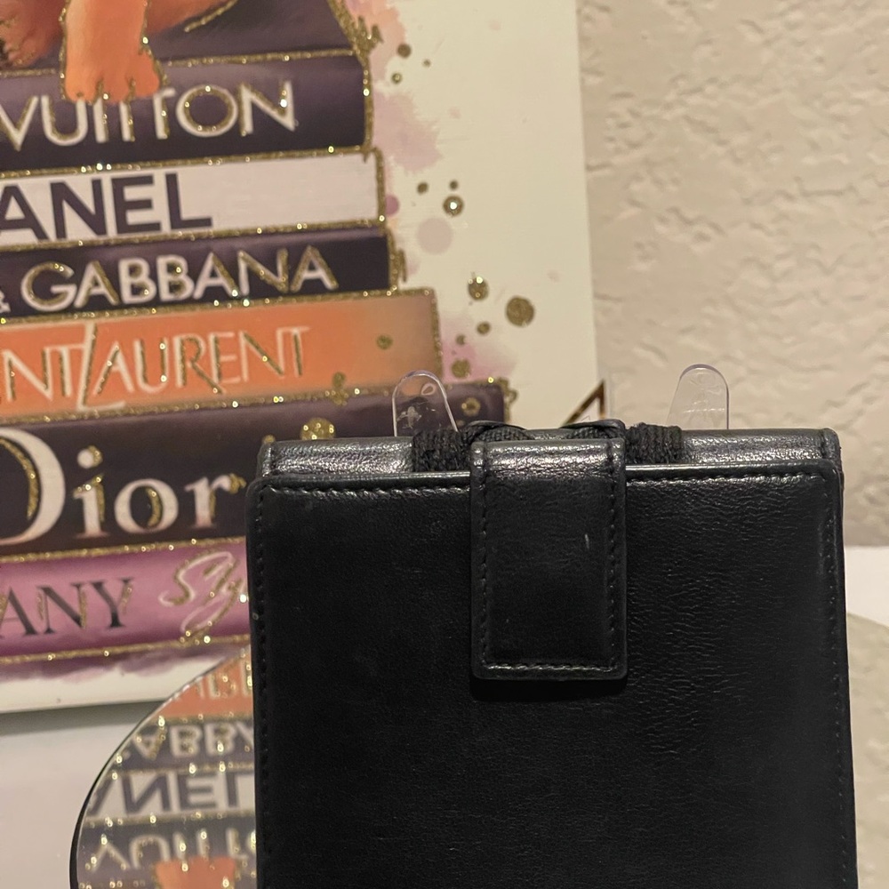 Christian Dior EUC Vntg Ballet Corset Bifold Black Leather Compact Wallet (W138) - Picture 5 of 13